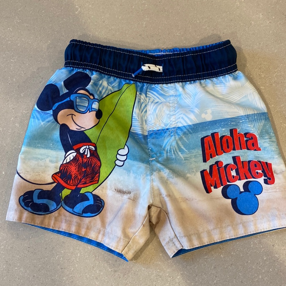 2T Disney Mickey Swim Trunks